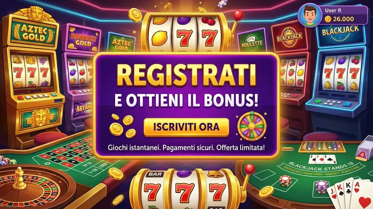 Registrazione con bonus